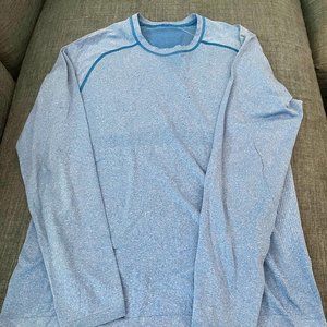 Lululemon Metal Vent Tech long sleeve - heathered blue. Size L